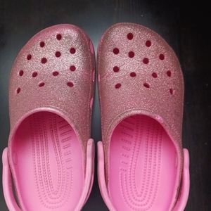 Glitter Pink Crocs